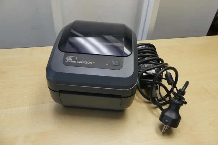 Zebra GK420d Etikettendrucker mit Netzteil
